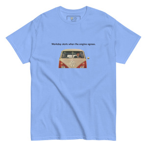 Workday Starts When The Engine Agrees. Unisex Classic T-shirt